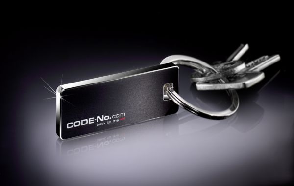 Premium-Schlüsselanhänger "OSLO", 4mm, mit Designkante